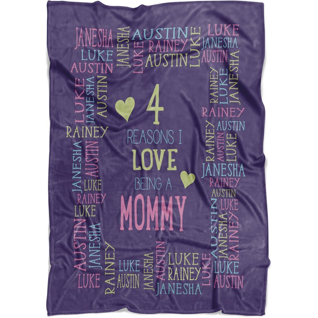 Personalized Name Blanket – Reasons I Love Being a Grandpa Grandma Papa Mommy Nana Blanket