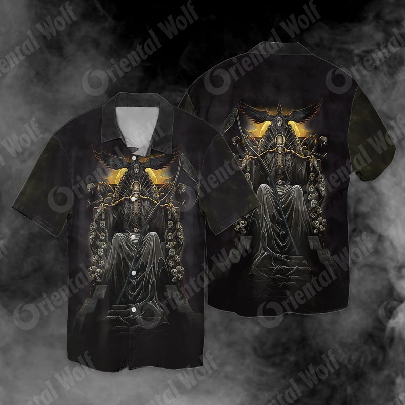 Dark Skull Of Death Full Print Hawaii Shirt Ha68329