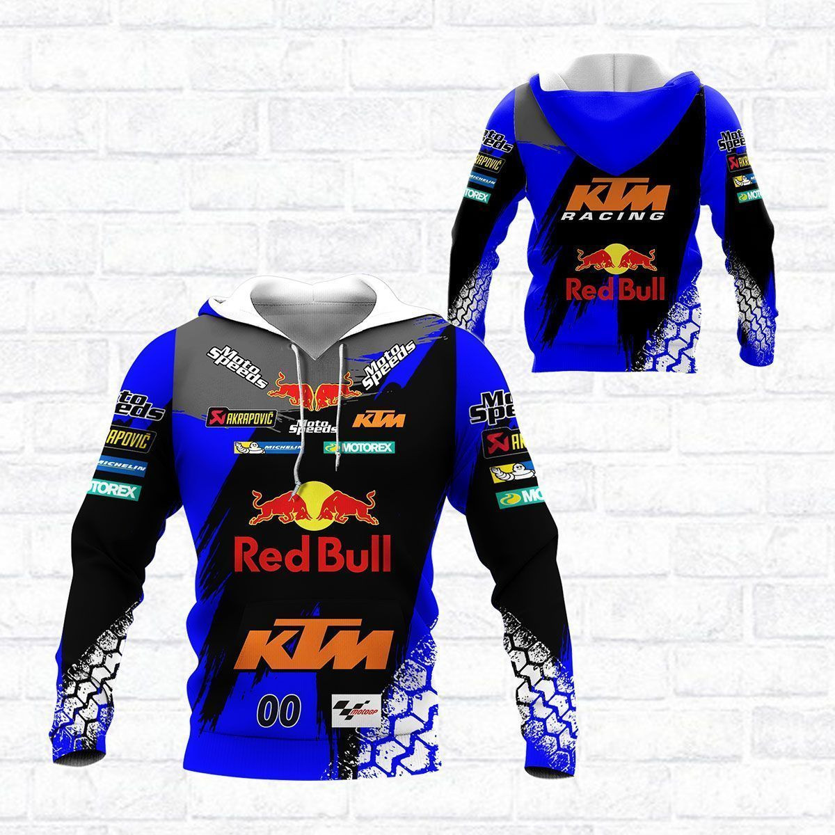 3D All Over Printed Ktm Racing  Shirts Ver14 (Blue)