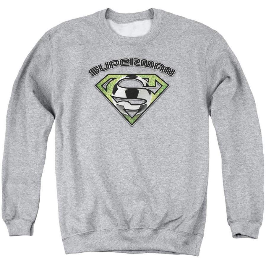 Superman Soccer Shield Men’s Crewneck Sweatshirt