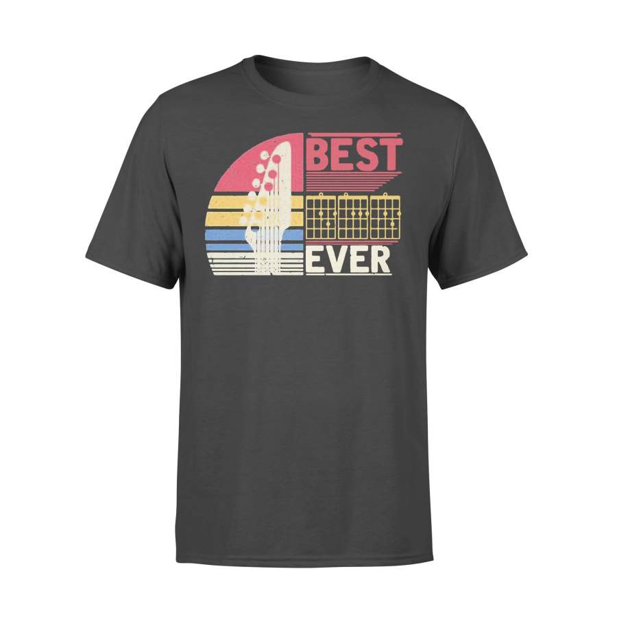 Retro Guitar Best Dad Ever Vintage T-shirt