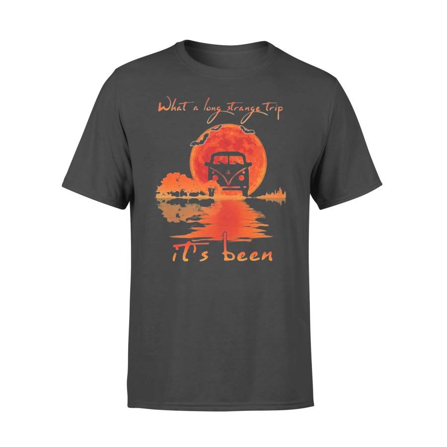 What A Long Strange Trip It’s Been Hippie Bus Blood Moons T-shirt