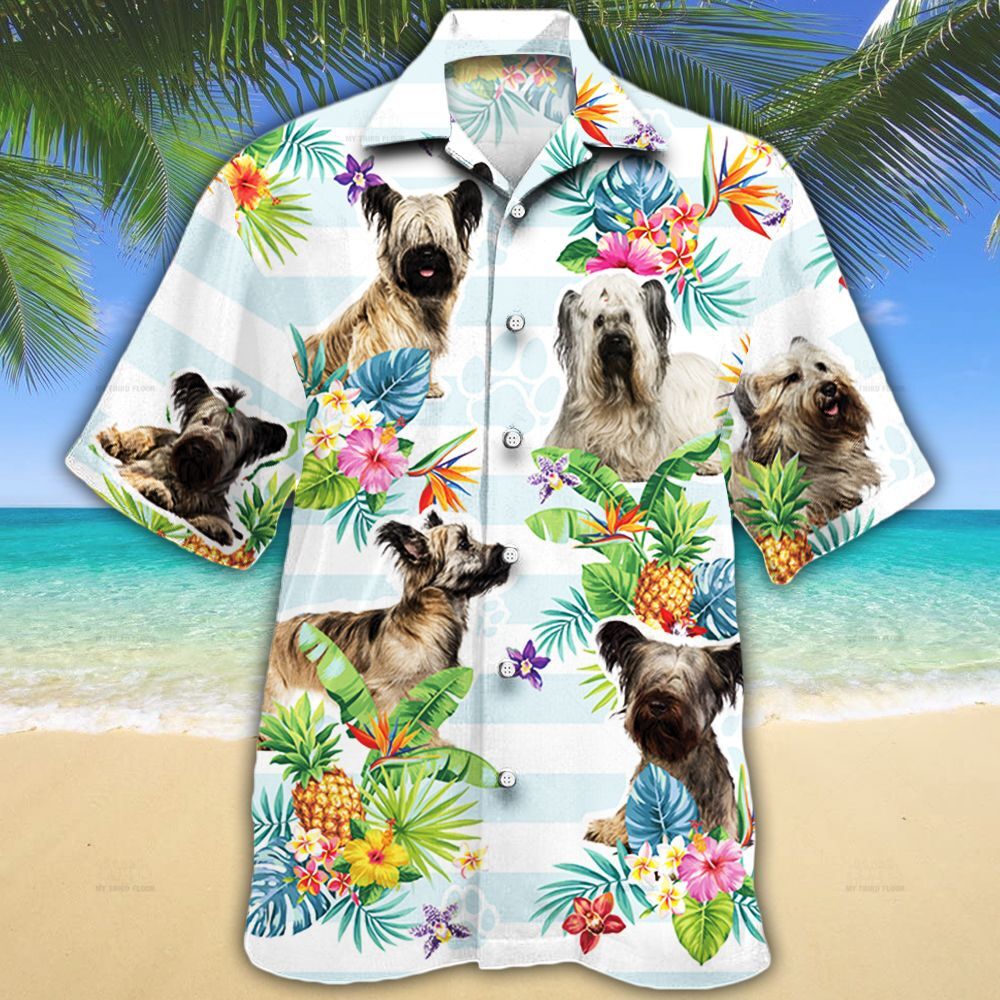 Skye Terrier Dog Lovers Tropical Flower Hawaii Shirt Ha105345