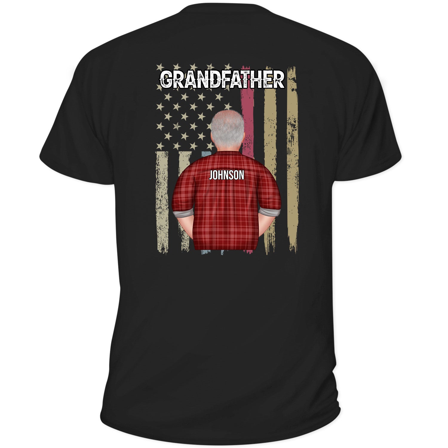 Dad Father Grandfather Poppop – Gift For Grandpa – Personalized Custom T Shirt