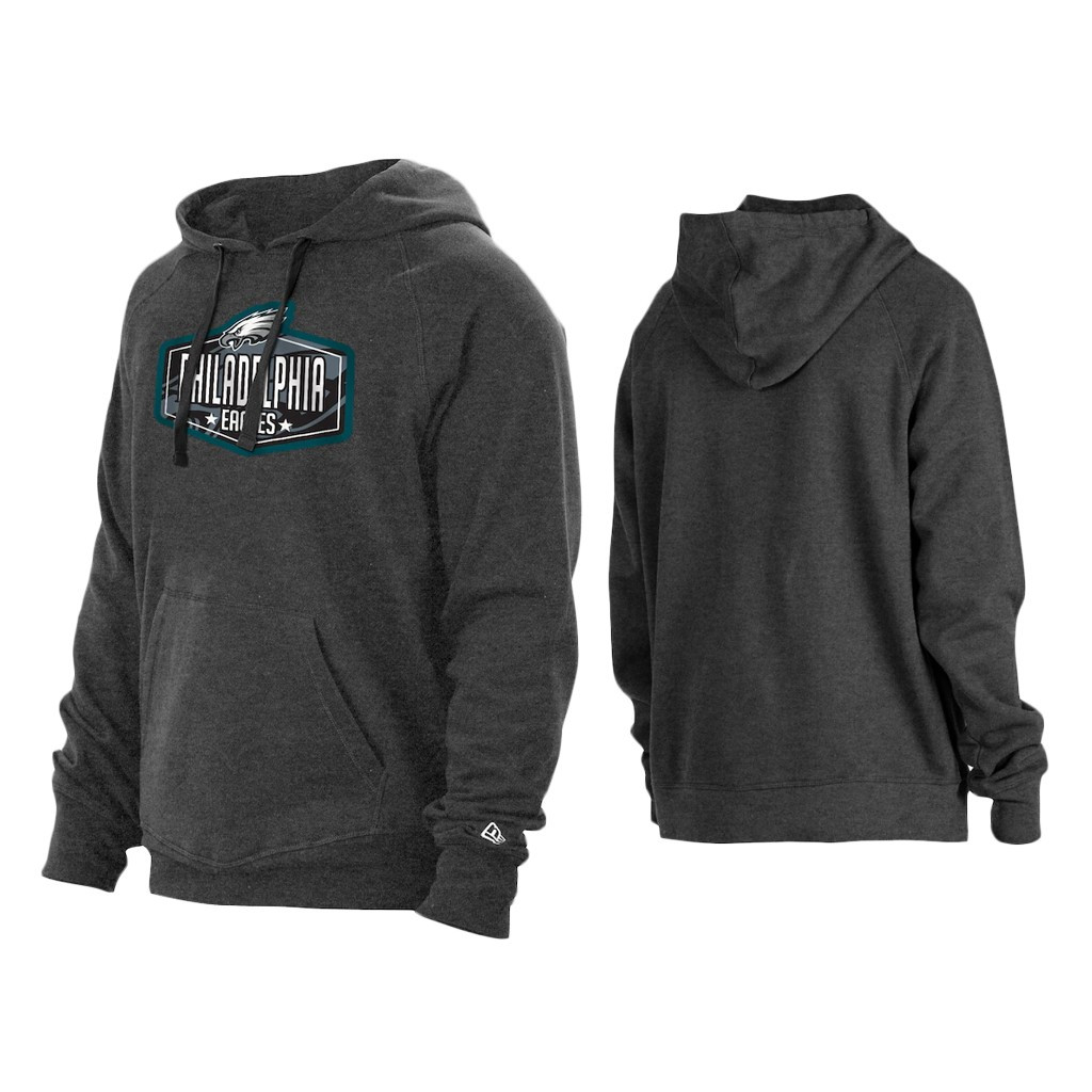 2021 Draft Philadelphia Eagles Charcoal Hook Hoodie Philadelphia Eagles ...