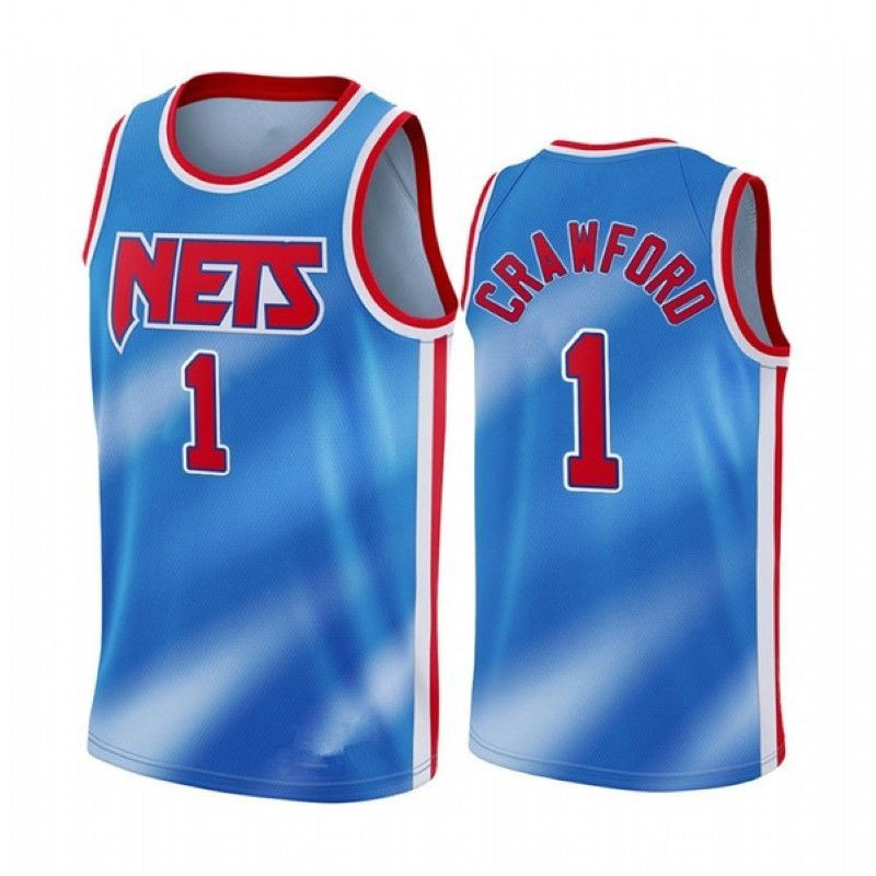 Brooklyn Nets Jamal Crawford #1 NBA 2020 New Arrival Blue Jersey