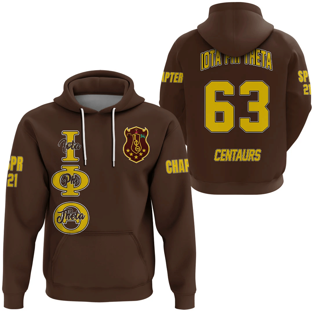 Wonderprint Hoodie Personalized Iota Phi Theta Hoodie Lt10