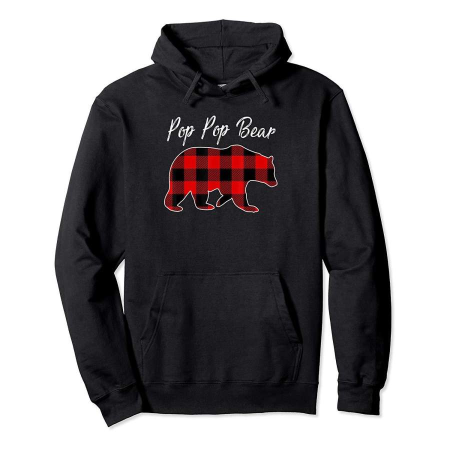 Pop Pop Bear Tee Christmas Pajama Family Gifts Hoodie