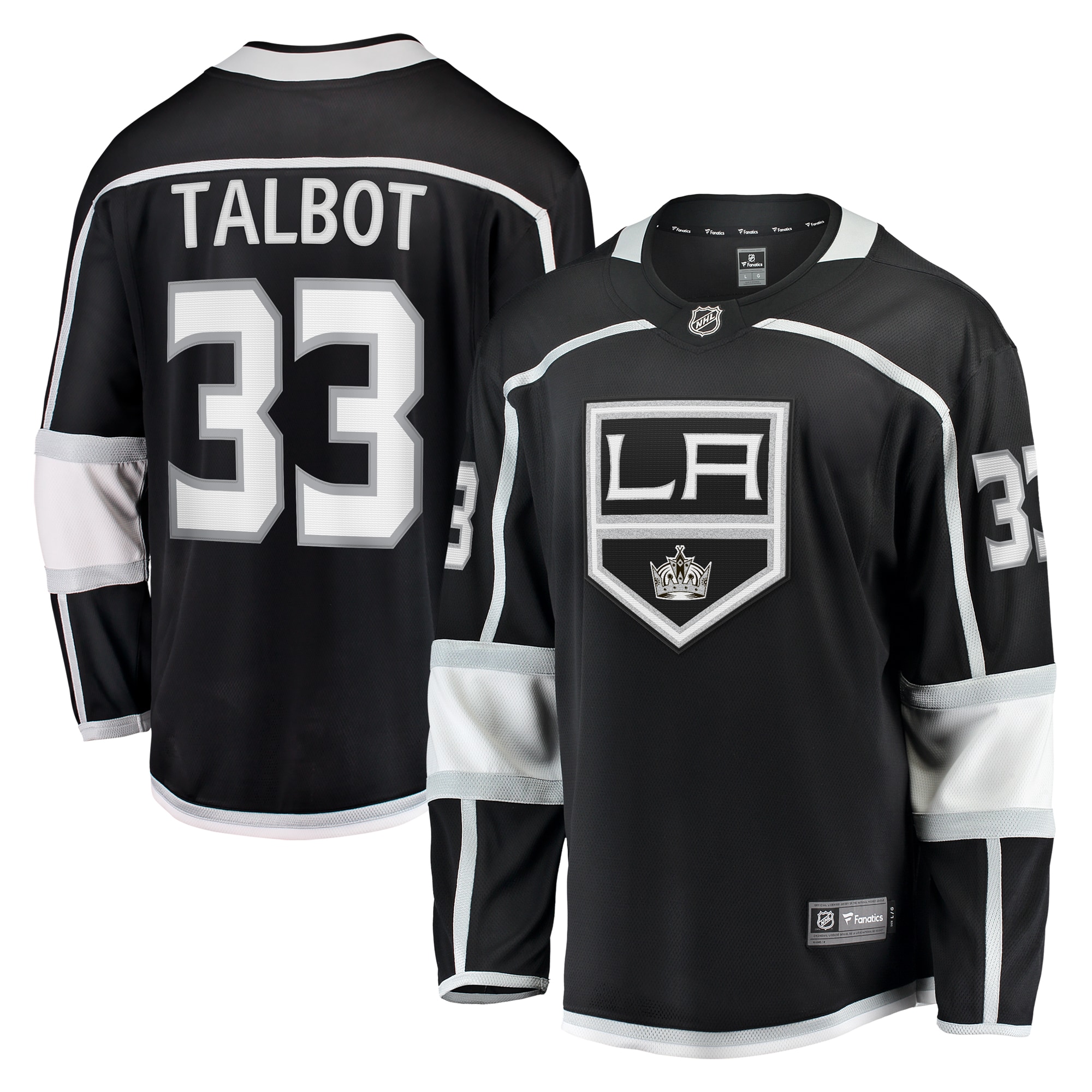 Cam Talbot Los Angeles Kings Branded Home Breakaway Jersey – Black