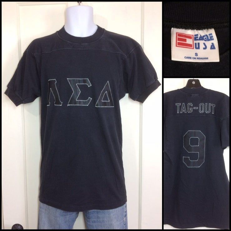 1970S Lambda Sigma Delta Lsd Fraternity Football Style Shirt