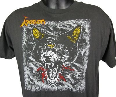 Vtg 80s Venom Welcome To Hell Tour Shirt () Slayer Rock Exodus Metal Metallica 7660