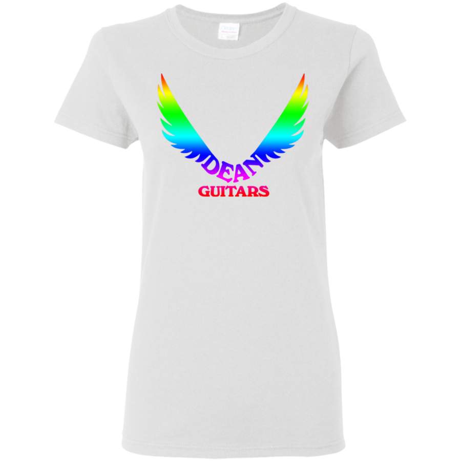 AGR Dean Guitars Logo Rainbow Womens T-Shirt