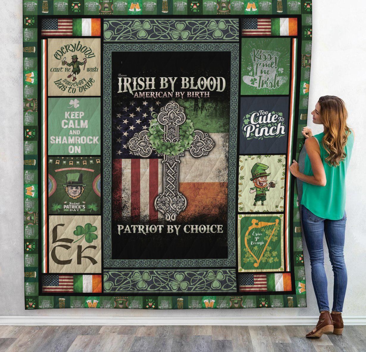 3D Irish Pride St Patrick Day Custom Quilt