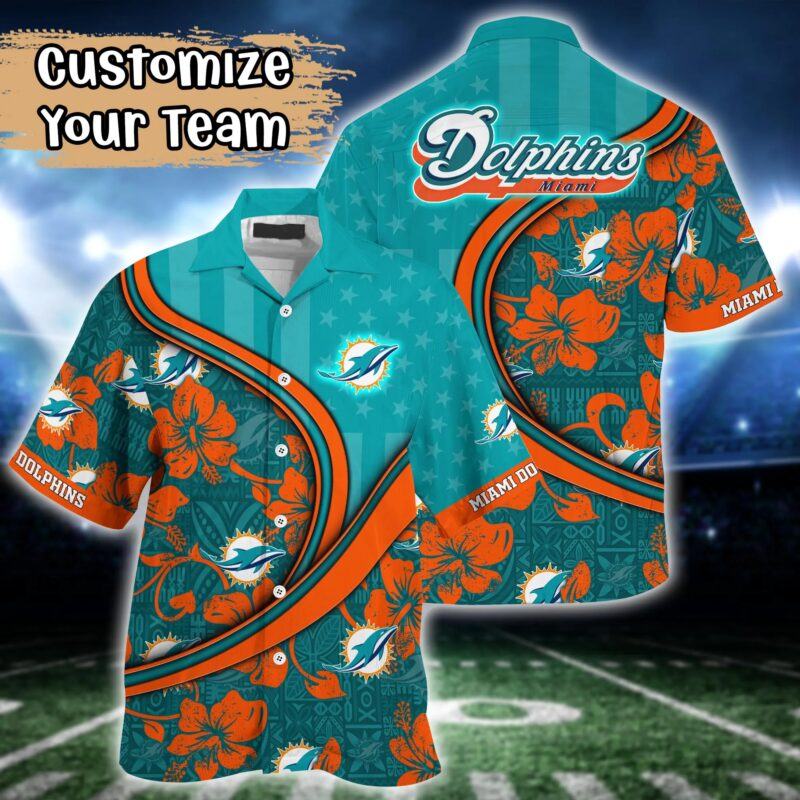 Miami Dolphins Nfl Flower Hawaii Shirt  Custom Summer Football V15