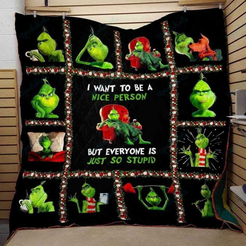 The Grinch Quilt Blanket