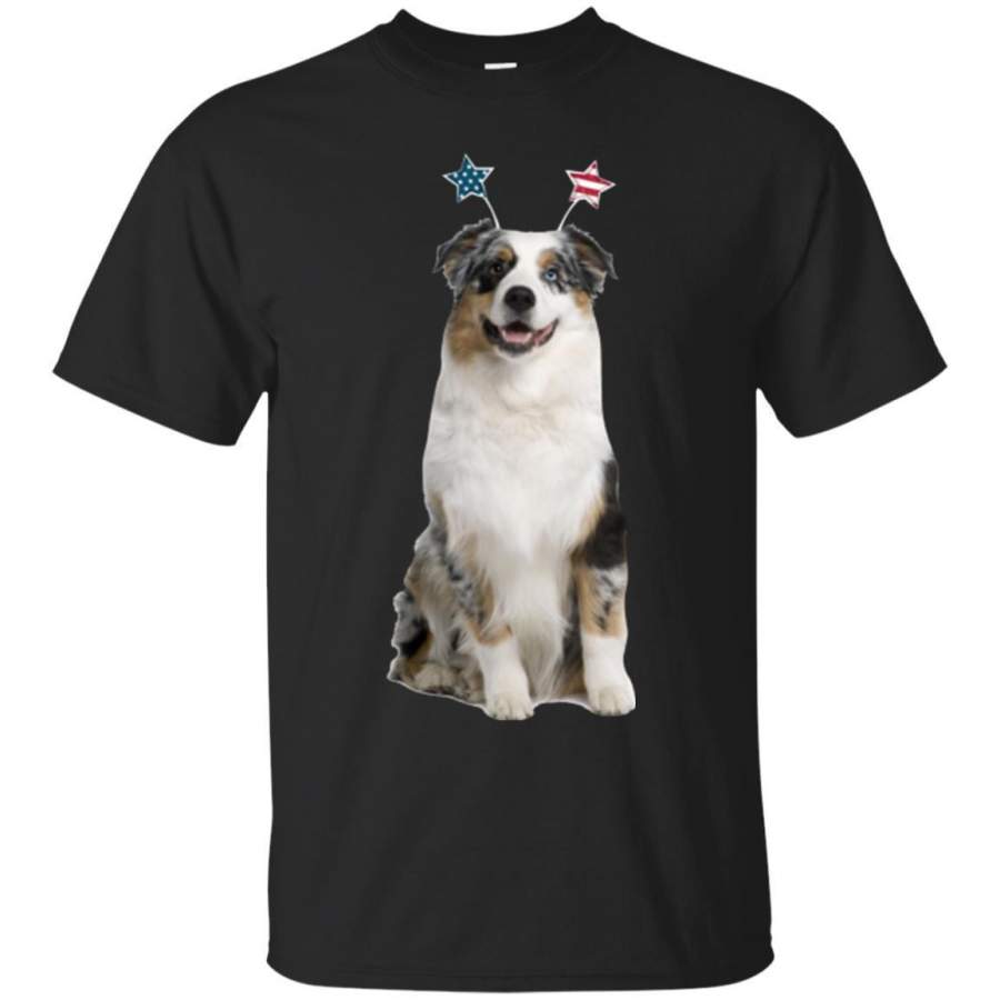 AGR Australian Shepherd 4th Of July Dog T-Shirt