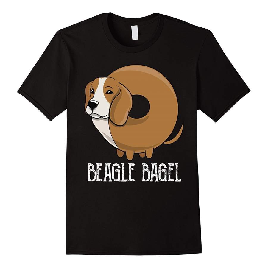 Beagle Bagel T-Shirt Funny Dog Fashion Short Sleeved Funny T Shirts