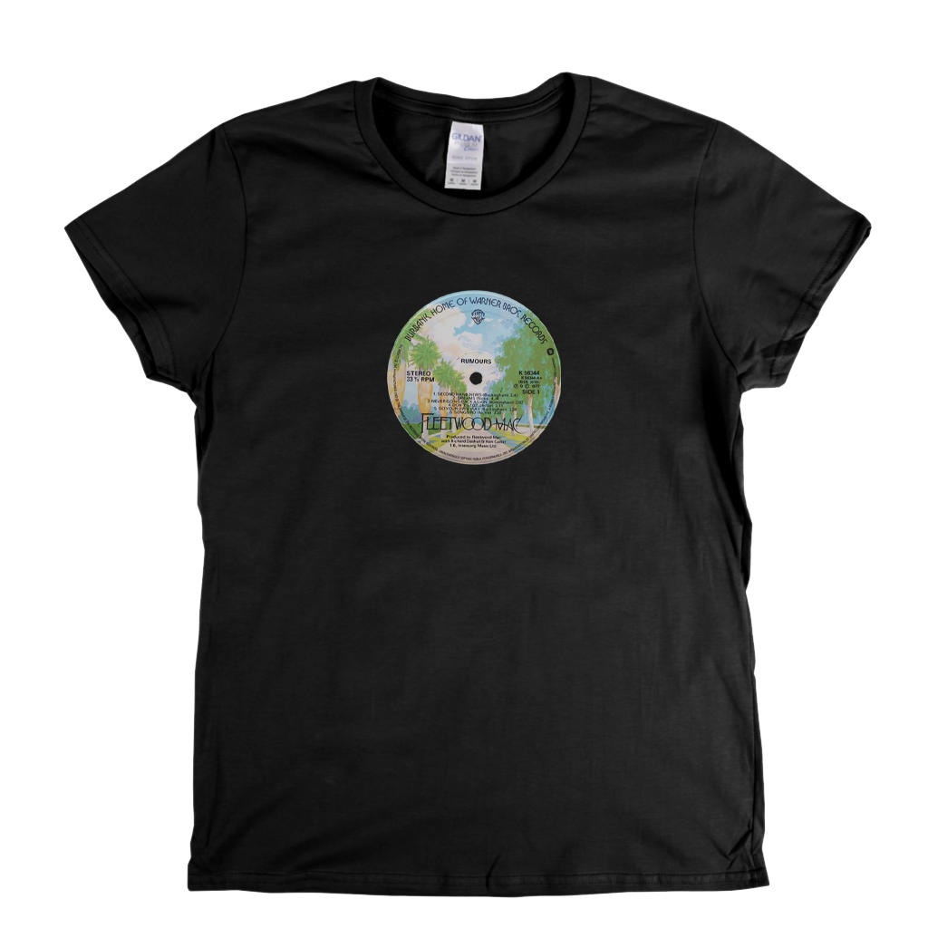 Fleetwood Mac Rumours Record Label Womens T-Shirt