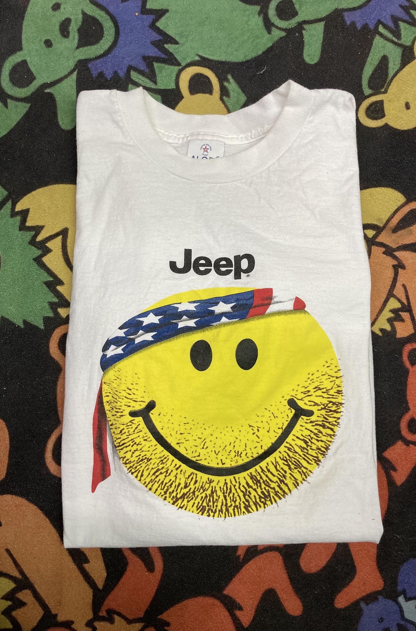 Vintage Jeep Smiley Face Tee