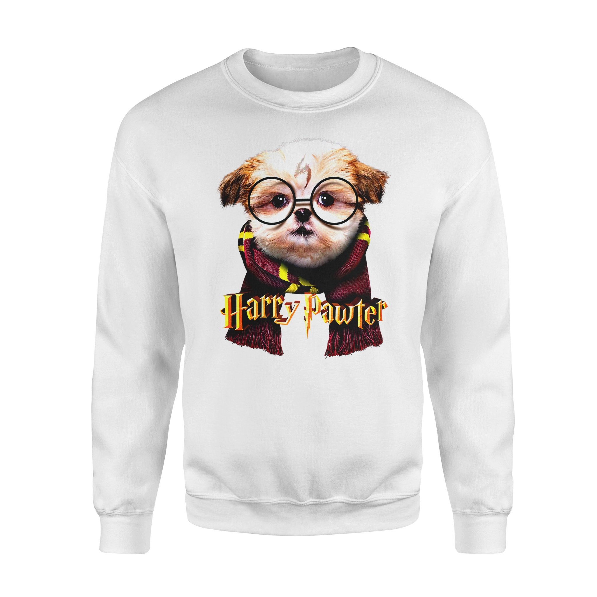 Dog gift idea Harry Pawter – Cute And Funny Tzu Puppy T-Shirt – Standard Fleece Sweatshirt