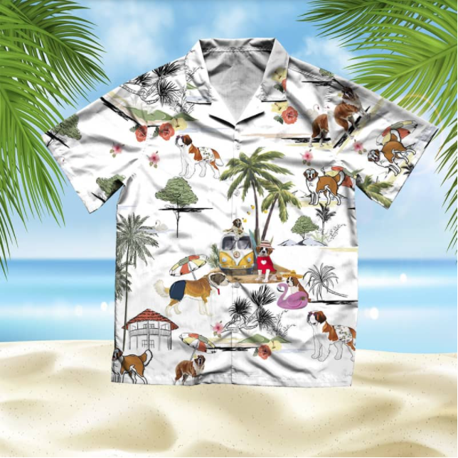 Bernard Beach All Over Printed Hawaiian Shirt Ha67843