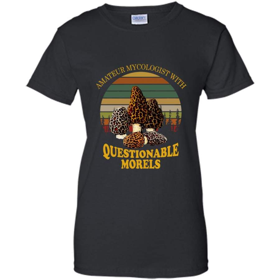 Amateur Mycologist With Questionable Morels, Classic Vintage Retro Design – Gildan Women Shirt