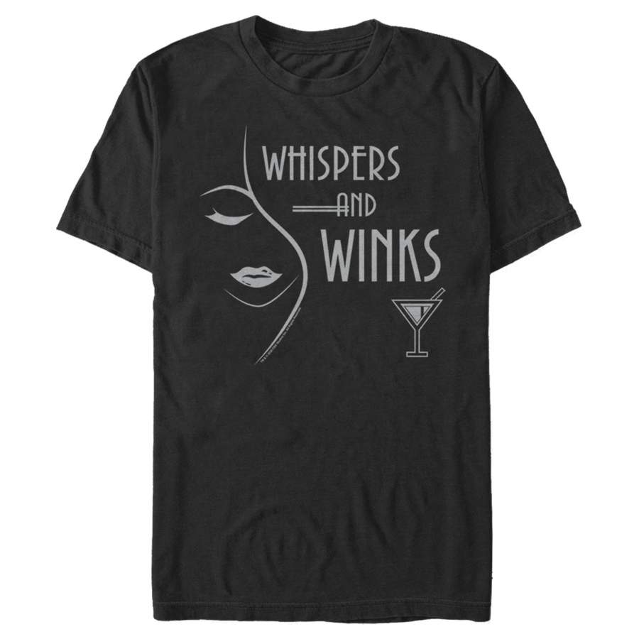 Dead to Me Men’s Whispers and Winks Glass Logo  T Shirt