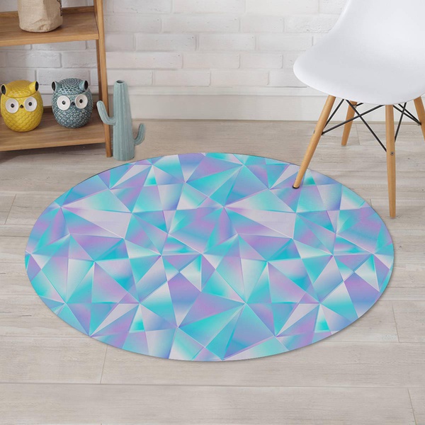 Geometric Holographic Round Rug