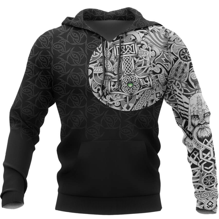 Viking Odin Norse Valhalla – Best Viking Tattoo Hoodie