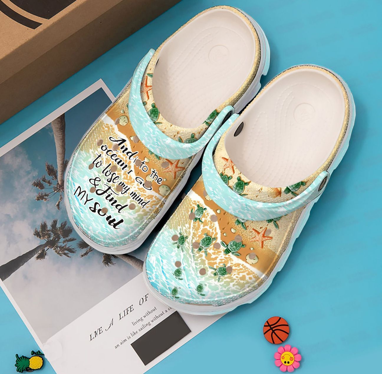 Sea Turtle Personalized Clog, Custom Name, Text, Color, Number Fashion Style For Women, Men, Kid, Print 3D Lose My Mind And Find My Soul