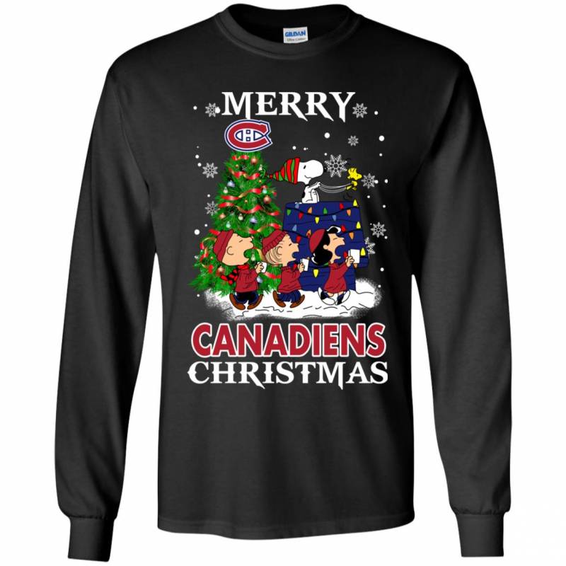 Merry MontrÈal Canadiens Christmas Snoopy Ugly Sweater Style Shirts