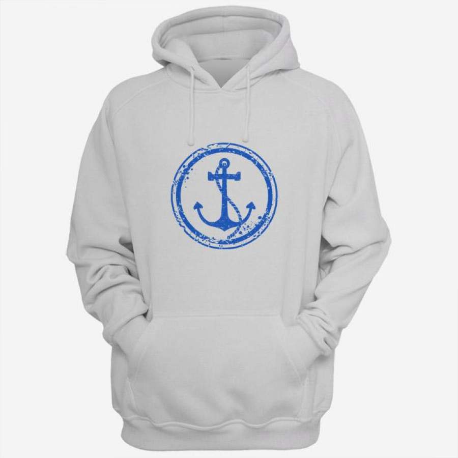 Round Vintage Anchor Men Hoodies | Women Hoodies | Teesmarvel