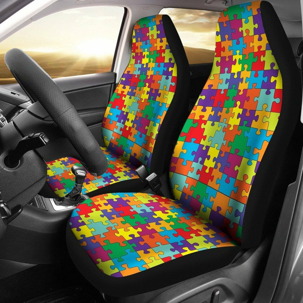 Autism Awareness Merchandise Universal Fit Car Seat Cover