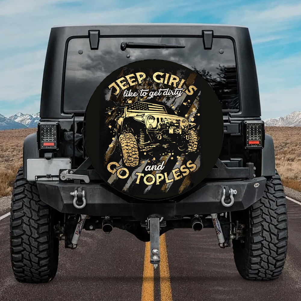 Je*P Girl Like To Get Dirty Spare Tire Cover #Kv