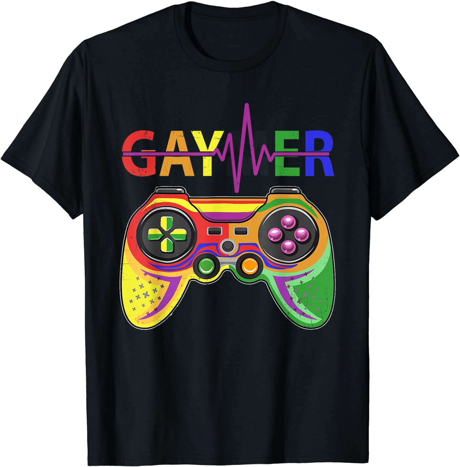 Gaymer Gay Pride Lgbt Rainbow Shirt Video Game Lgbtq T Shirt