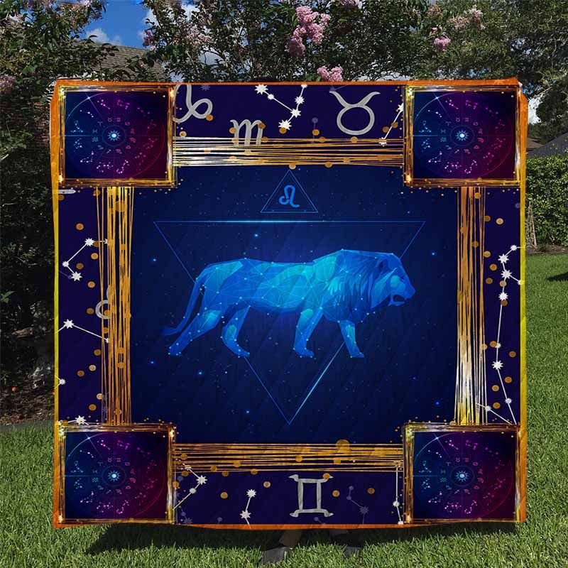 Leo Horoscope 3D Quilt Blanket 50