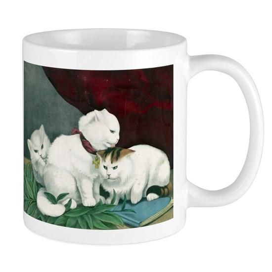 The Three White Kittens  Peace  Mug