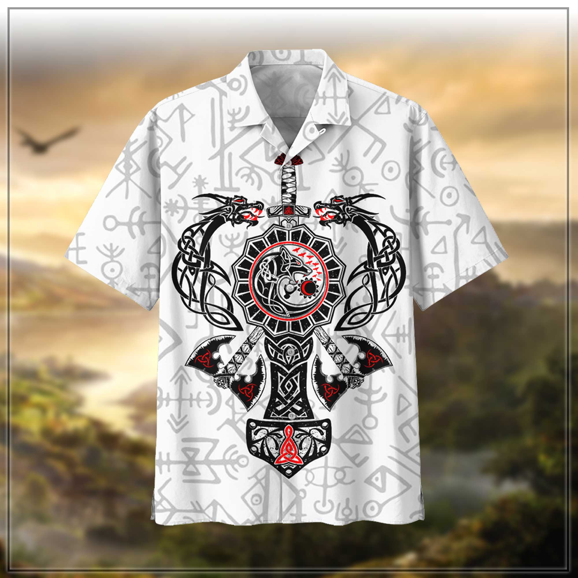 Viking Hawaiian Shirt | Unisex | Adult | Hw7456