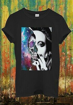 Sexy Skull Girl Galaxy Space Retro Funny Cool Top Shirt 730 Shirt