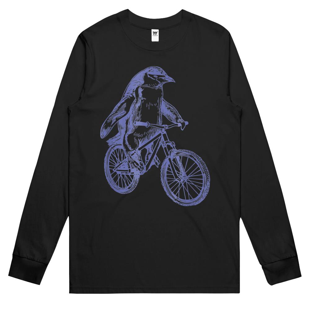 Seembo Penguin Cycling Bicycle Bicycling Biker Biking Bike Long Sleeve T Shirts