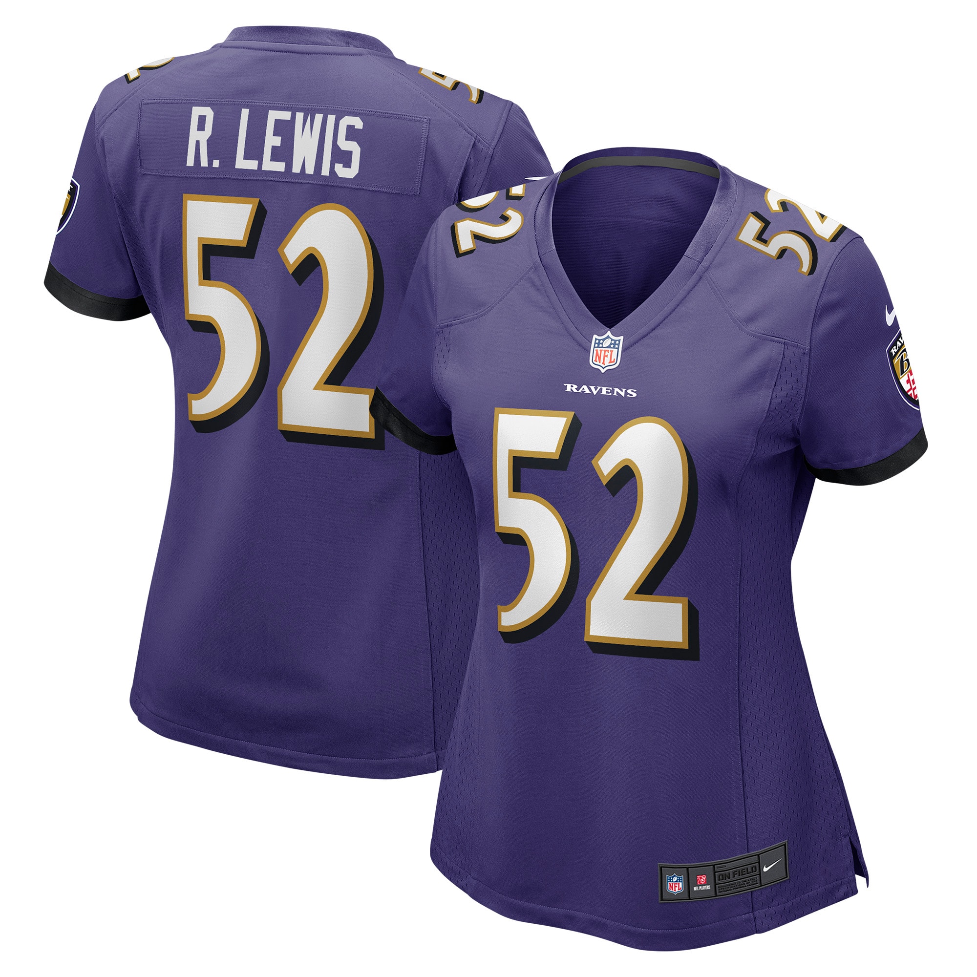 Women’s Baltimore Ravens Ray Lewis Purple Game Jersey