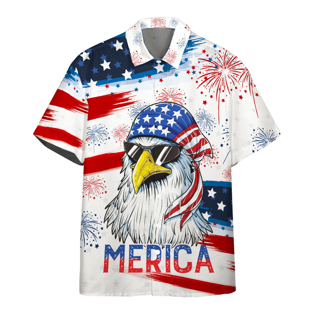 Gearhumans Merica Custom Hawaiian Shirt Ha108973