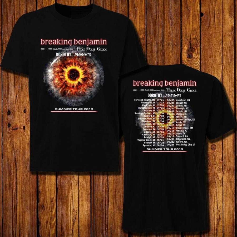 Three Days Grace Shirt New Breaking Benjamin Chevelle Dorothy Tour T