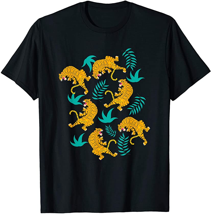 Asian Animal Lover Gift Predator Tiger T-Shirt