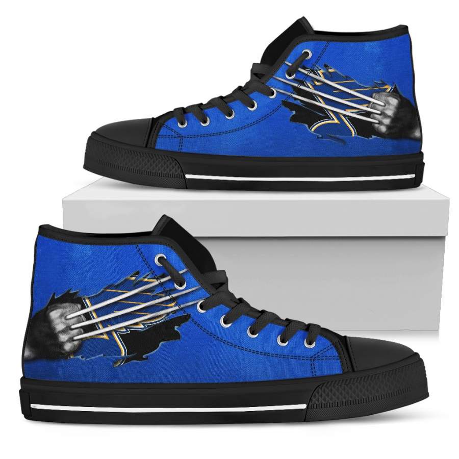 Scratch Of The Wolf St. Louis Blues High Top Shoes