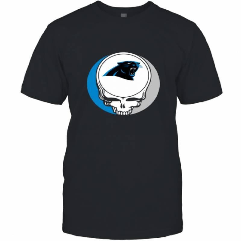 Halloween Skull Funny Football Team Carolina Panthers T-Shirt