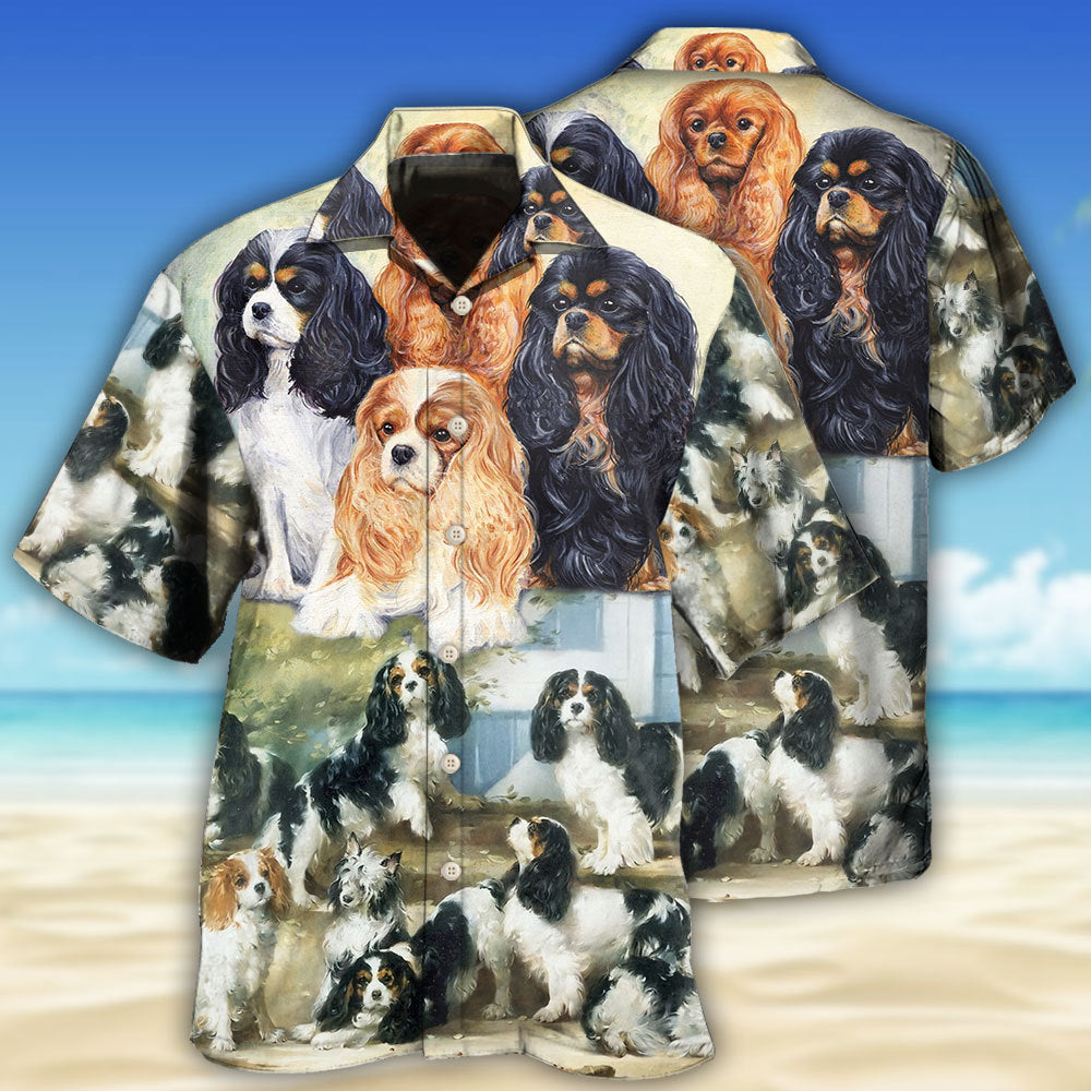 Cavalier King Charles Spaniel Painting Art Dog Lover Hawaii Shirt Ha97199