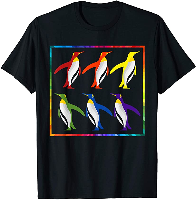 Rainbow Flag Penguin LGBT T-Shirt