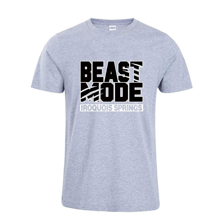 Beast Mode No Pain No Gain Bodybuilding Workout Gymer Training Koszulka Silownia Short Sleeve T Shirt Cotton T-Shirts Top Tee