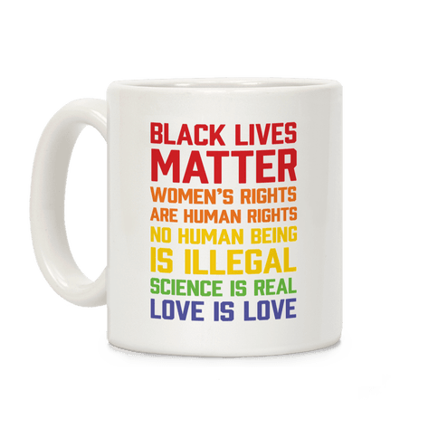 Black Lives Matter List Coffee Mug